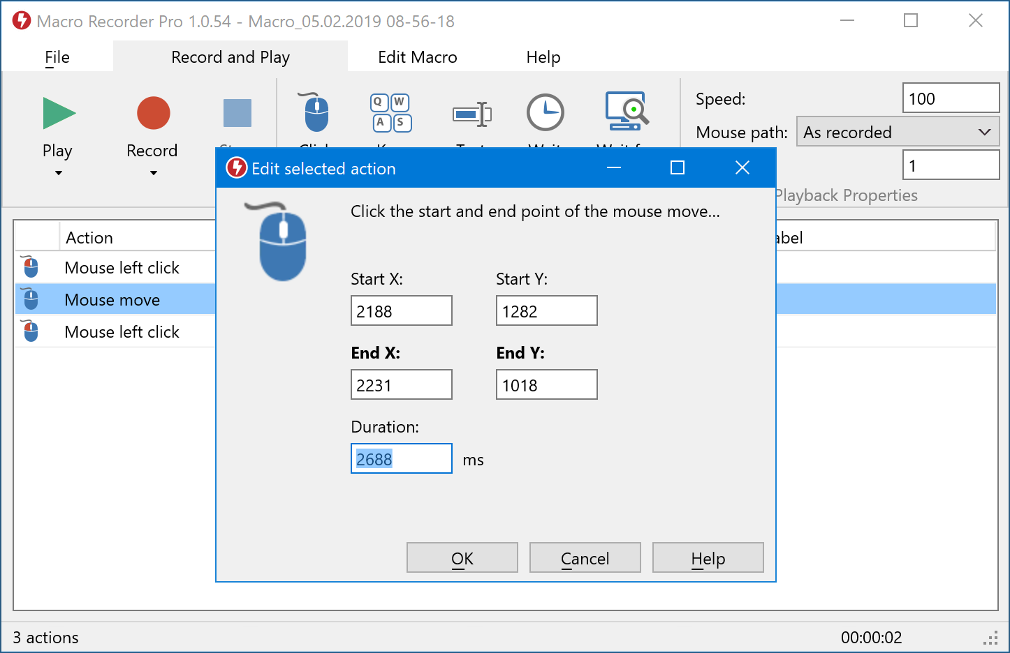 free mouse recorder playback